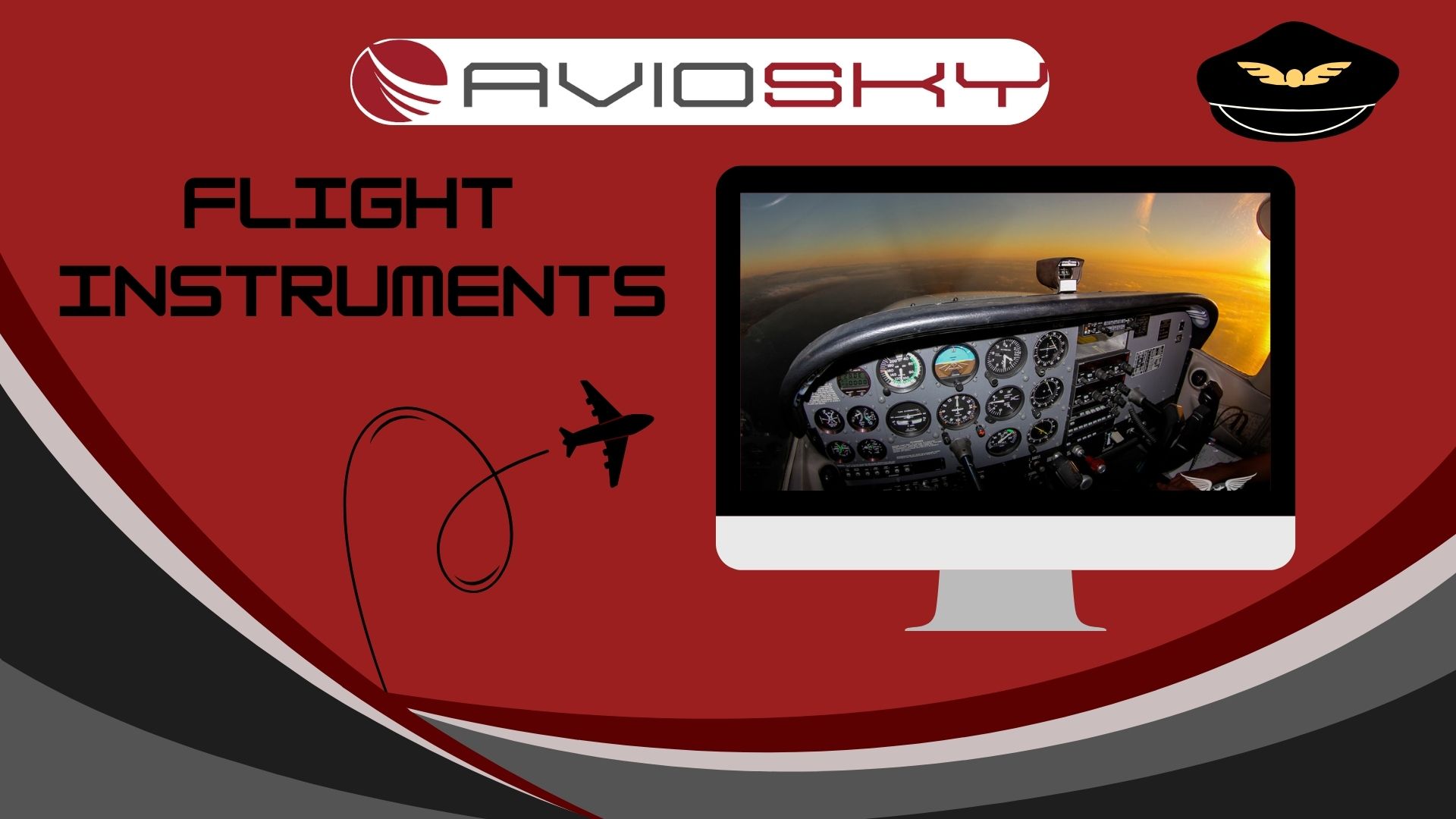 Aviosky website banner Flight Instruments