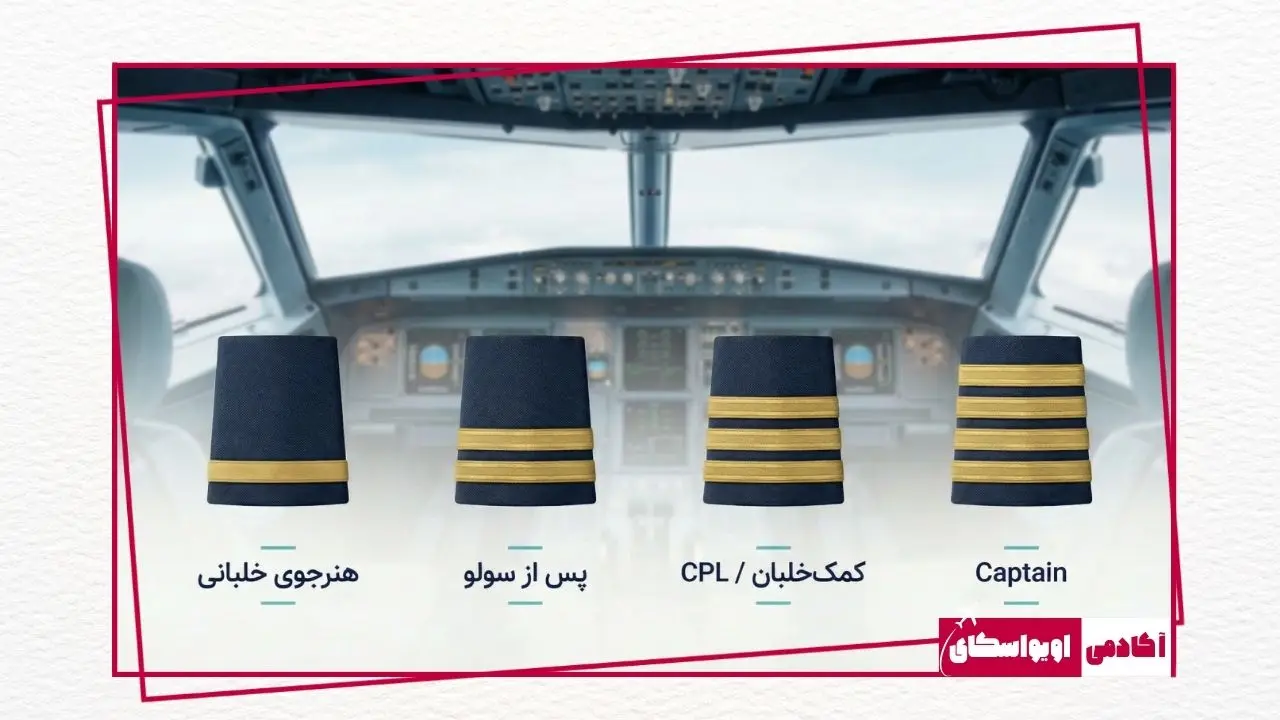 انواع درجه خلبانی مسافربری