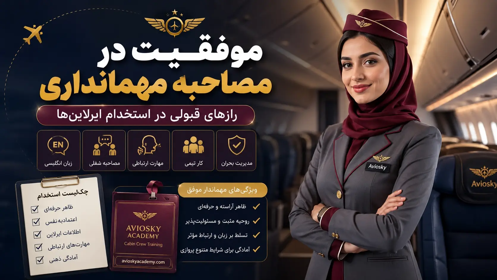 مصاحبه استخدام مهماندار هواپیما