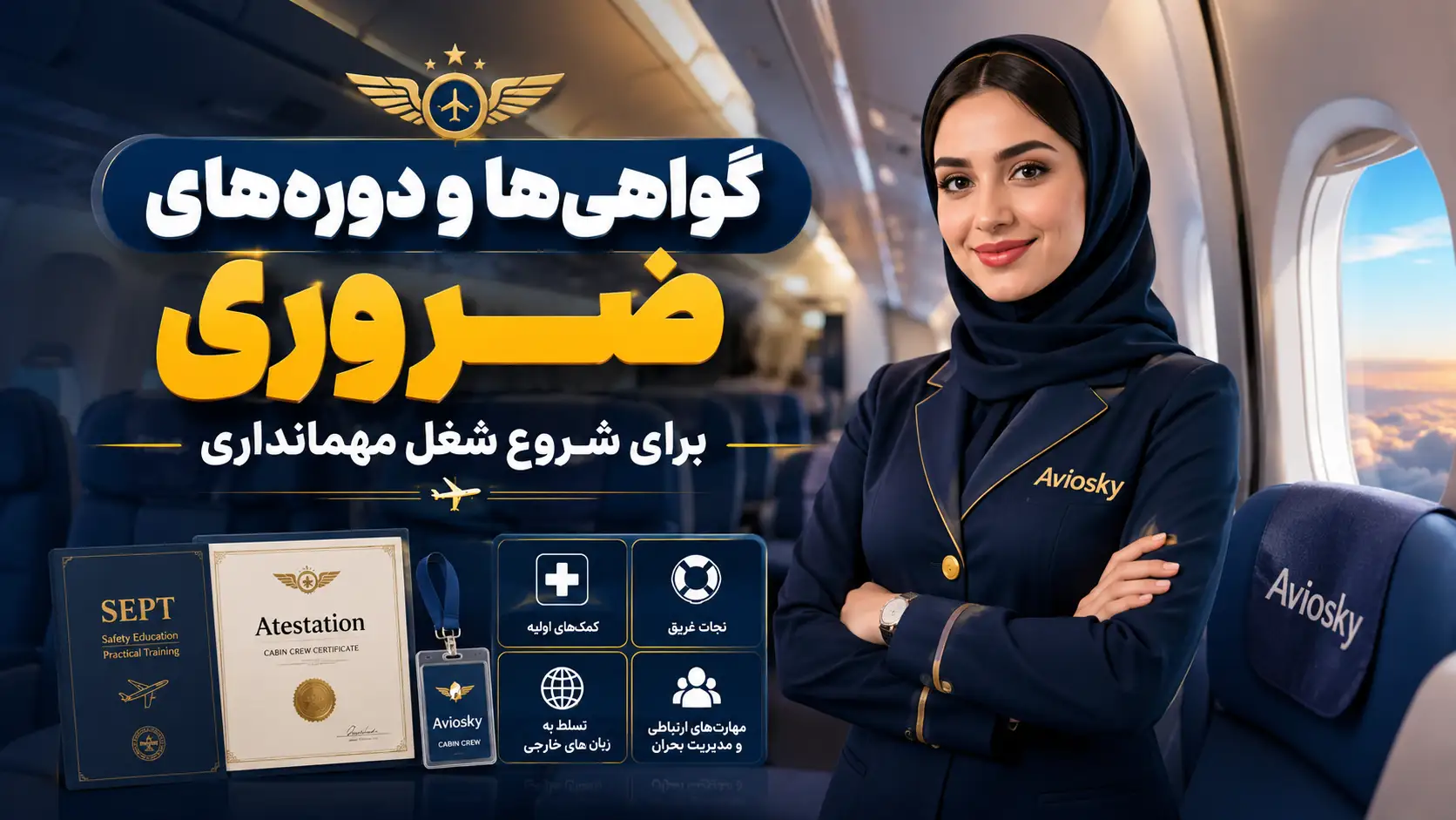 دوره های ضروری برای شغل مهمانداری