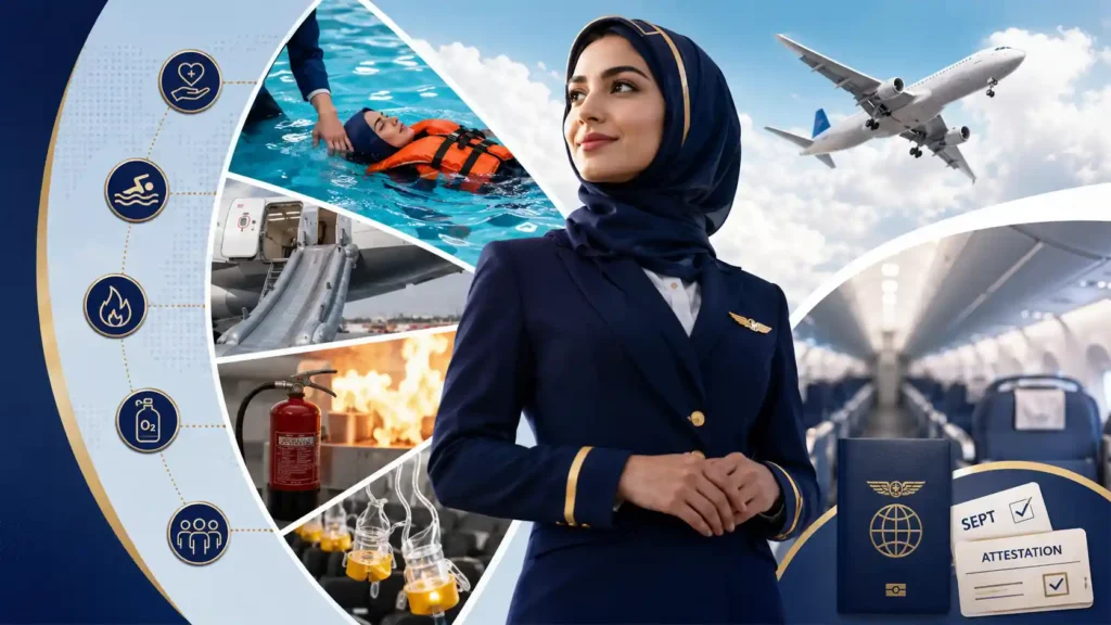 مدرک برای شغل مهمانداری هواپیما 