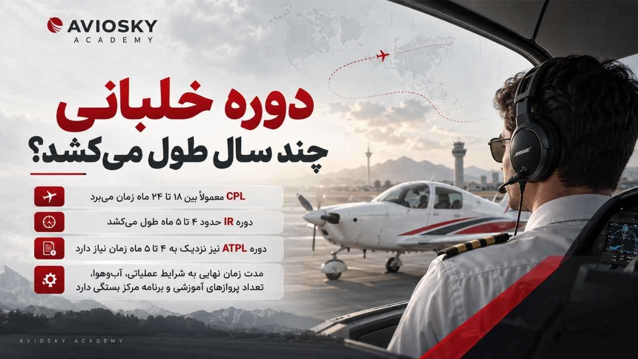 دوره خلبانی چند سال طول می کشد