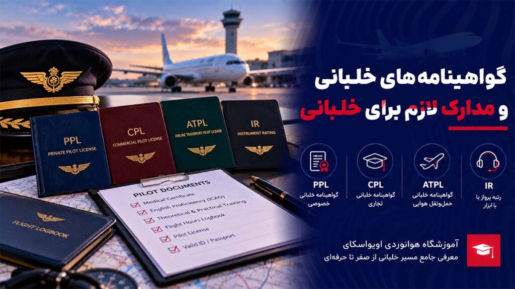 گواهینامه‌های خلبانی و مدارک لازم برای خلبانی